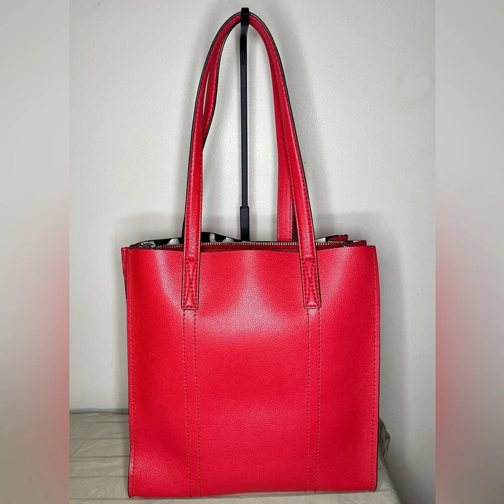 Marc Jacobs Red Leather Tote Bag